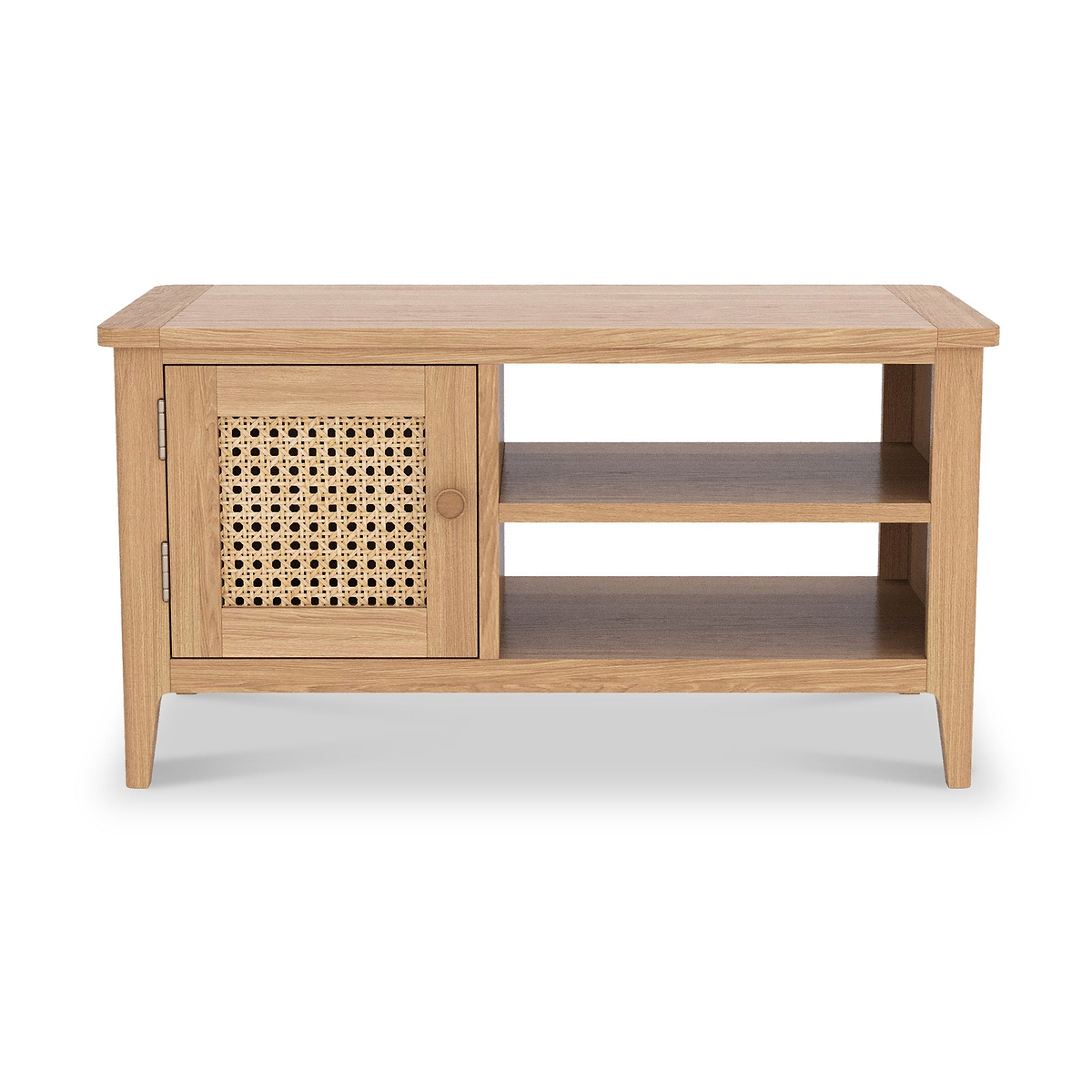 Albany Oak Rattan Small TV Unit from Roseland Furniture