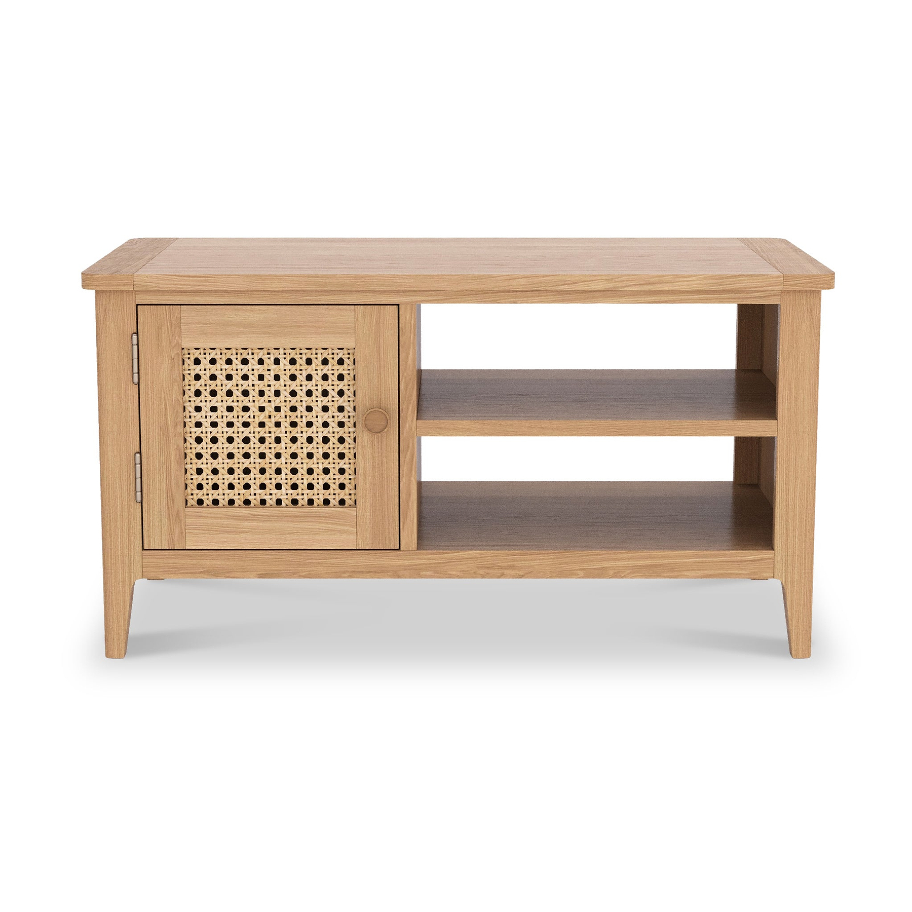 Albany Oak Rattan Small TV Unit from Roseland Furniture