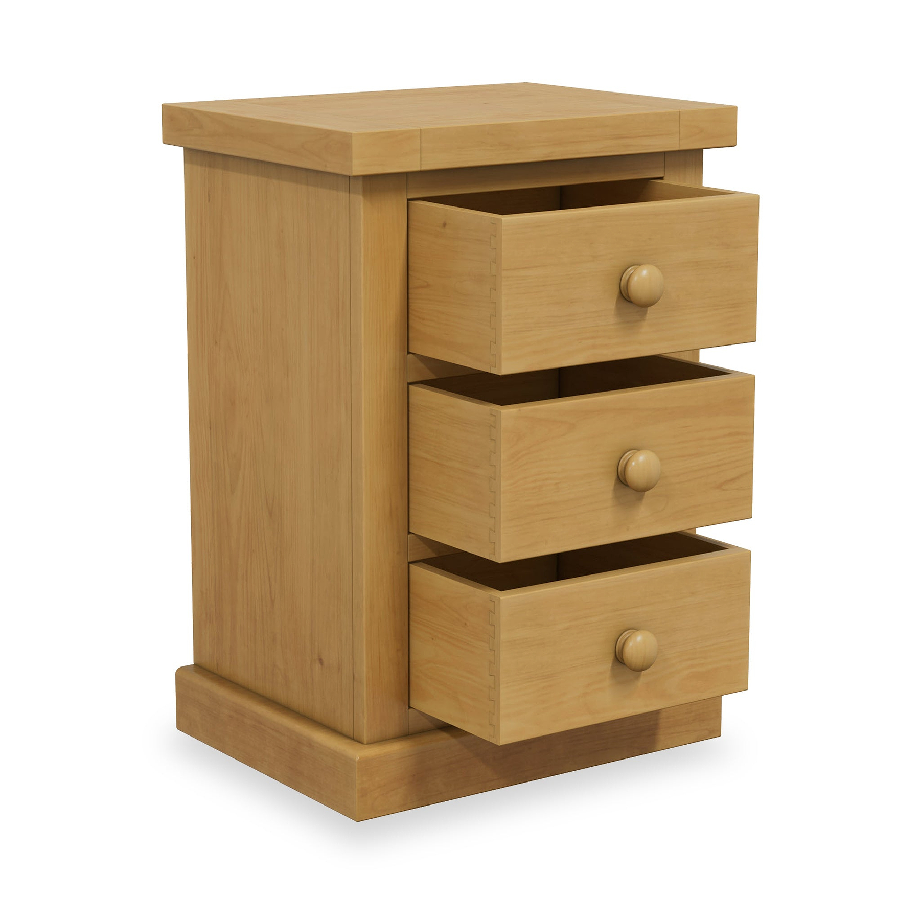 Chiswick Pine 3 Drawer Bedside from Roseland Furniture