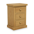 Chiswick Pine Large 3 Drawer Bedside from Roseland Furniture