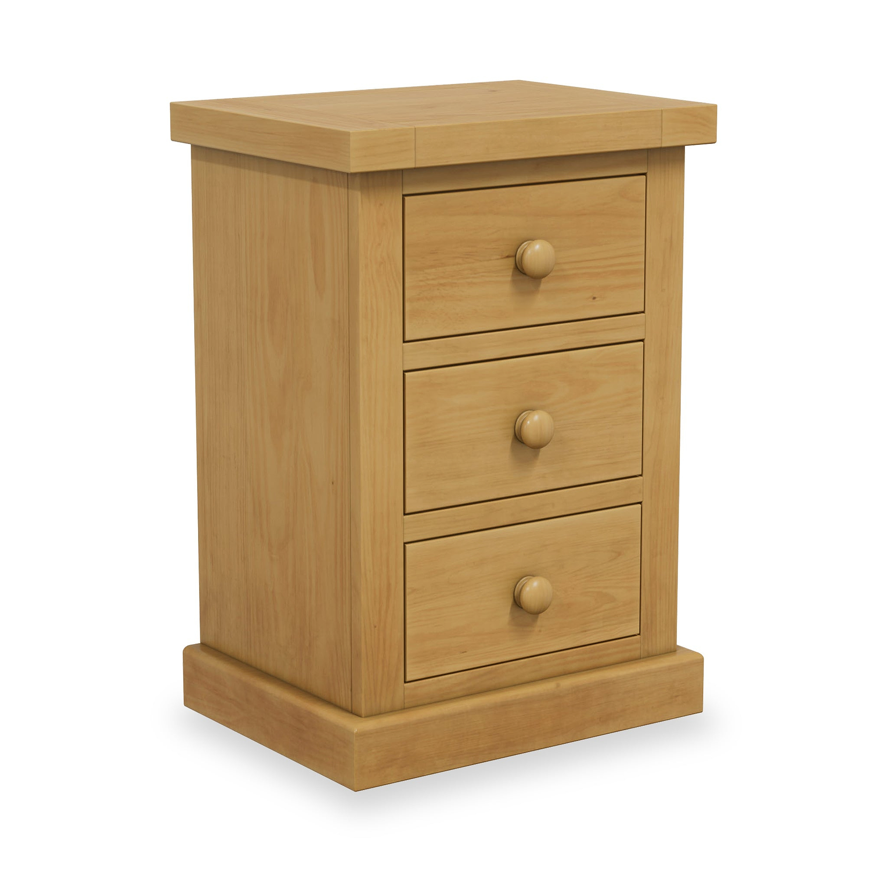 Chiswick Pine Large 3 Drawer Bedside from Roseland Furniture
