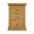 Chiswick Pine Large 3 Drawer Bedside from Roseland Furniture