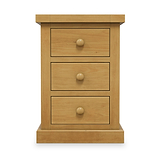 Chiswick Pine Large 3 Drawer Bedside from Roseland Furniture