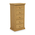 Chiswick Pine 5 Drawer Tall Boy Chest from Roseland Furniture