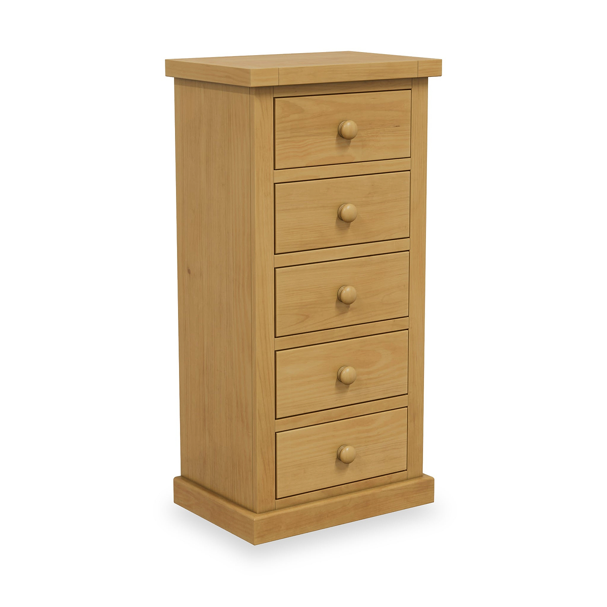 Chiswick Pine 5 Drawer Tall Boy Chest from Roseland Furniture