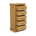 Chiswick Pine 5 Drawer Tall Boy Chest from Roseland Furniture