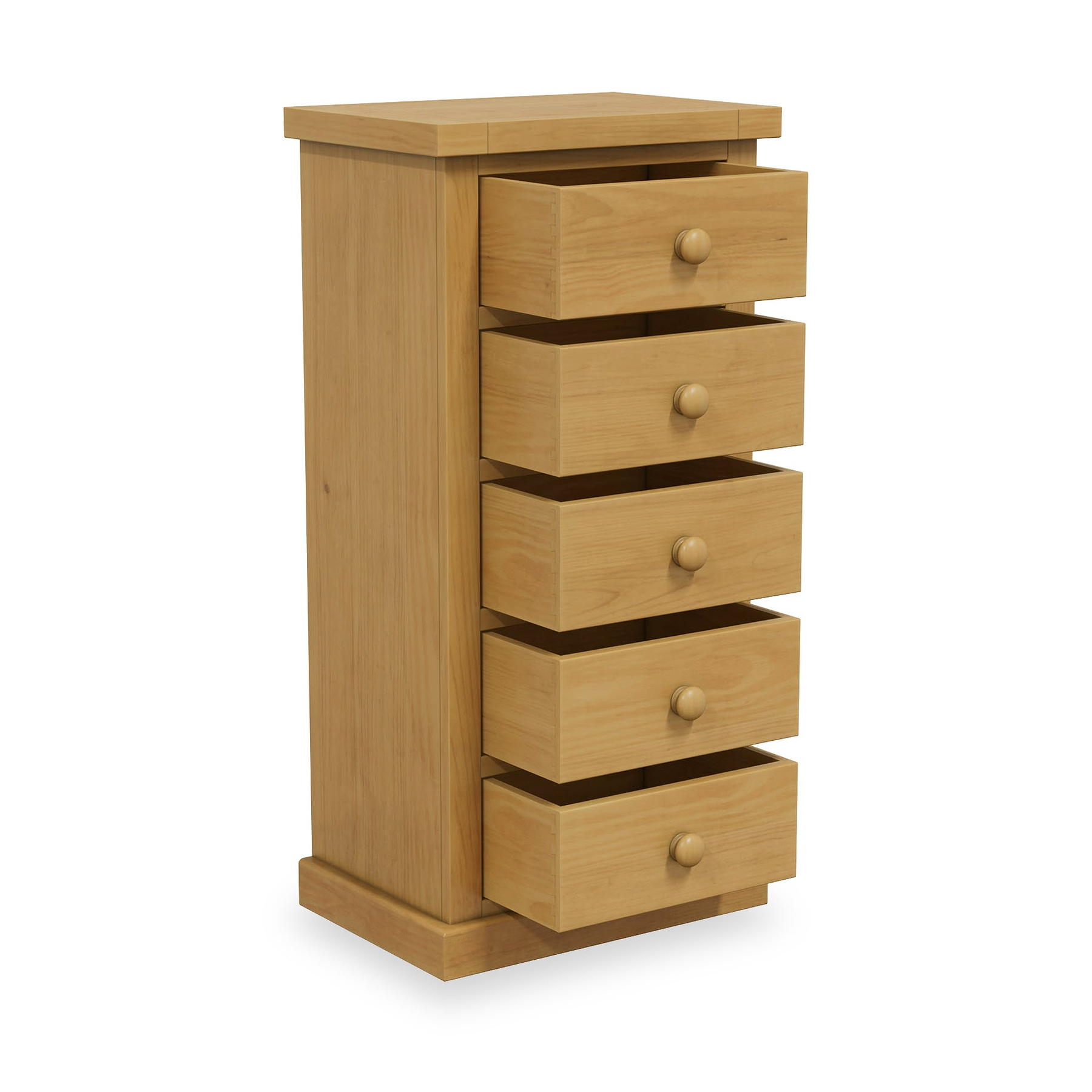 Chiswick Pine 5 Drawer Tall Boy Chest from Roseland Furniture