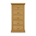 Chiswick Pine 5 Drawer Tall Boy Chest from Roseland Furniture