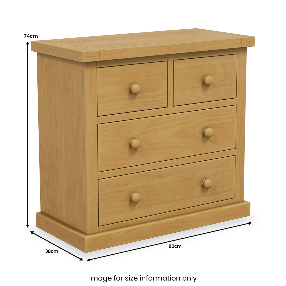 Chiswick Pine 2 Over 2 Drawer Chest from Roseland Furniture