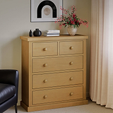 Chiswick Pine 2 Over 3 Drawer Chest from Roseland Furniture