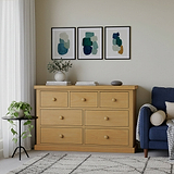 Chiswick Pine 3 Over 4 Drawer Chest from Roseland Furniture