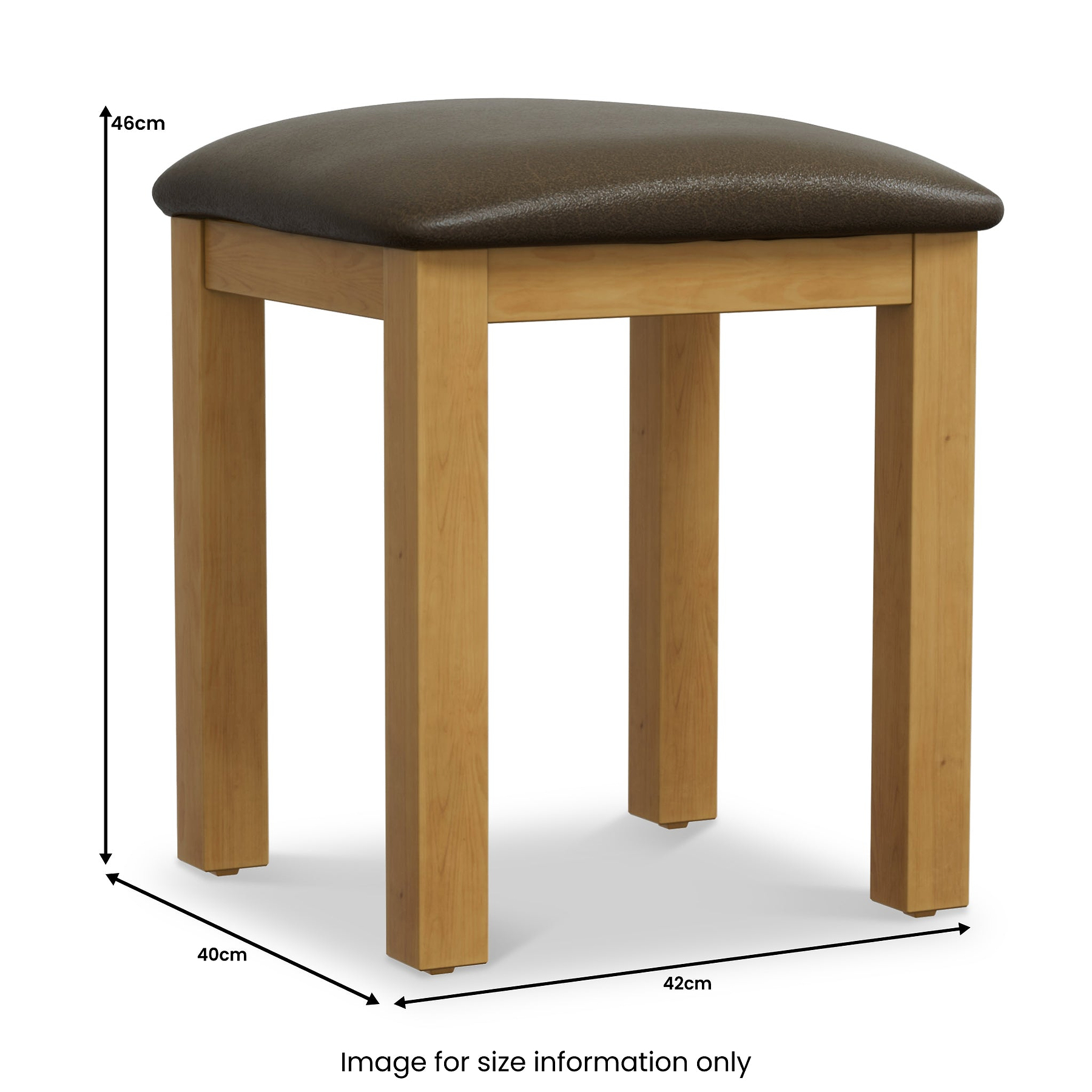 Chiswick Pine Dressing Table Stool for Country Bedroom