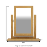 Chiswick Pine Vanity Mirror from Roseland Furniture