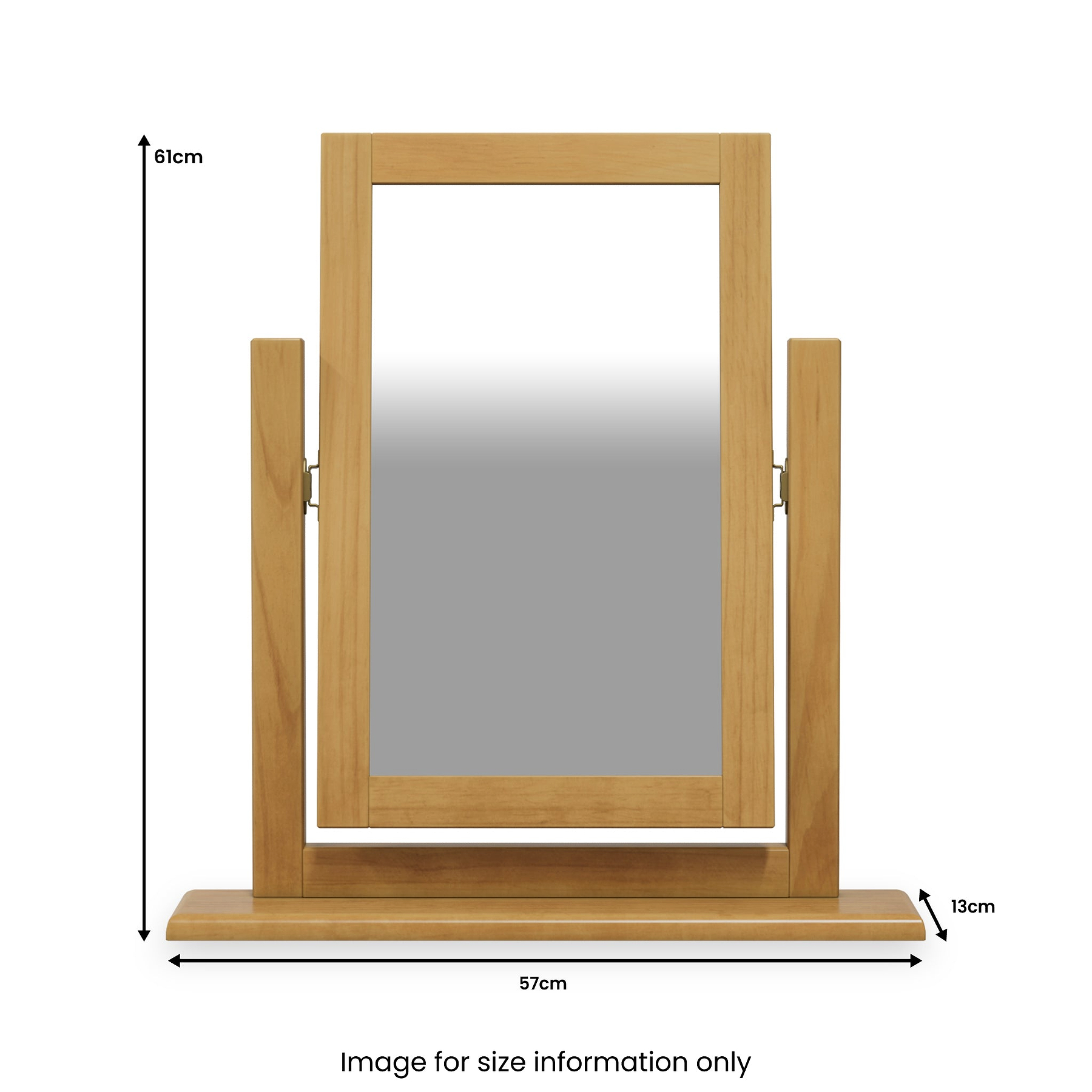 Chiswick Pine Vanity Mirror from Roseland Furniture
