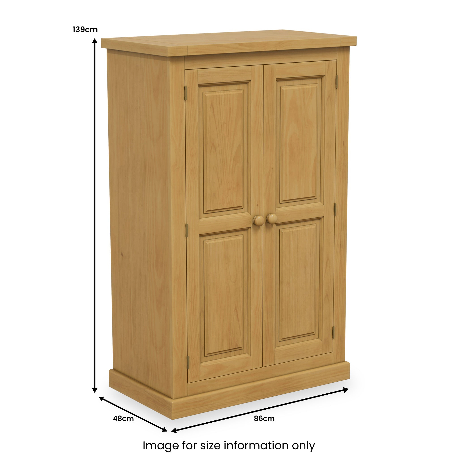 Chiswick Pine Small Wardrobe from Roseland Furniture