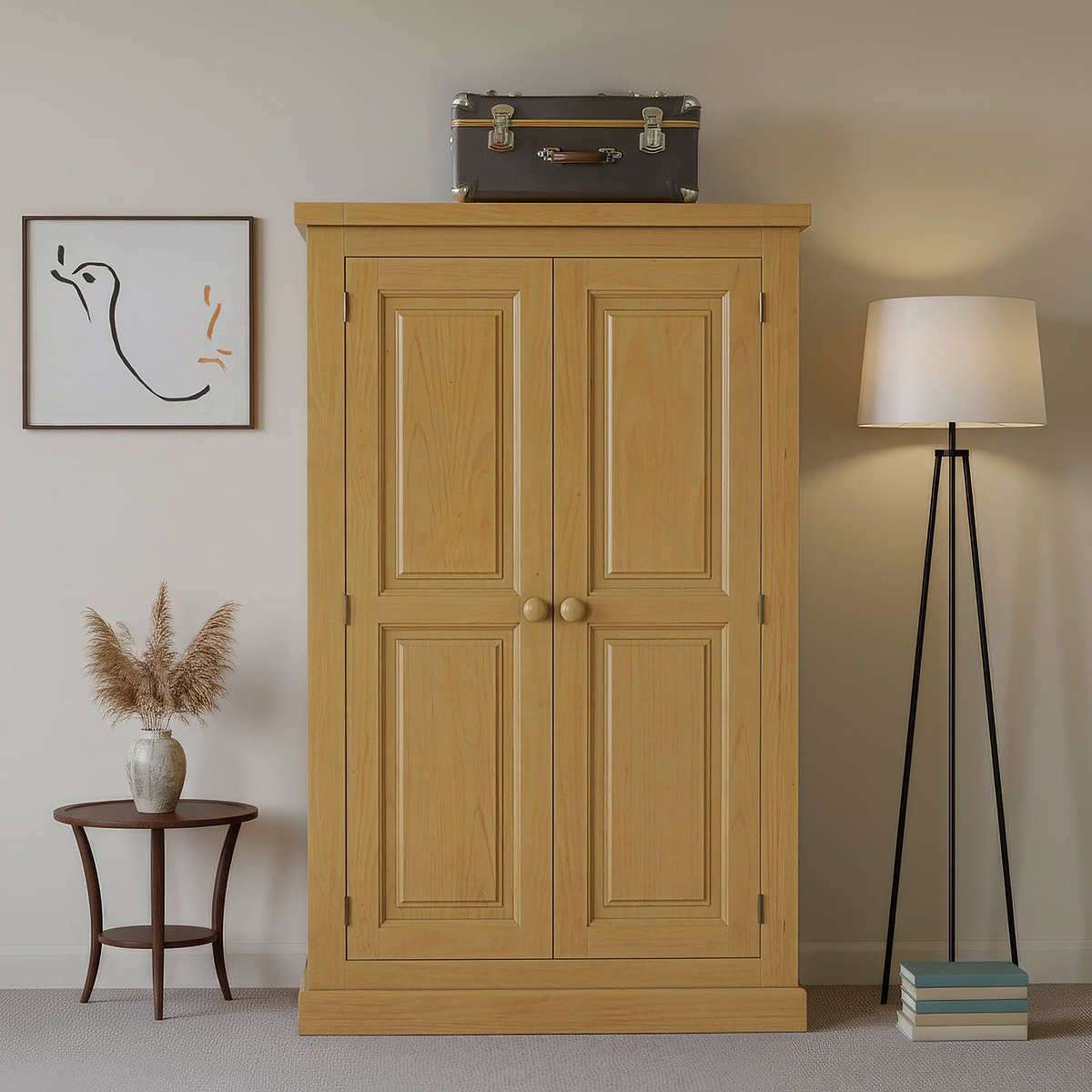 Chiswick Pine Small Wardrobe from Roseland Furniture
