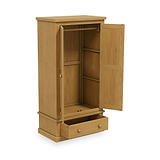 Chiswick Pine Double Wardrobe With Drawer from Roseland Furniture
