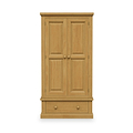 Chiswick Pine Double Wardrobe With Drawer from Roseland Furniture