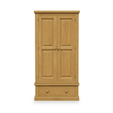 Chiswick Pine Double Wardrobe With Drawer from Roseland Furniture