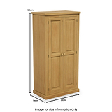 Chiswick Pine Full Hanging Wardrobe from Roseland Furniture