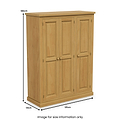 Chiswick Pine Triple Wardrobe from Roseland Furniture