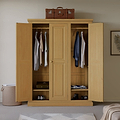 Chiswick Pine Triple Wardrobe from Roseland Furniture