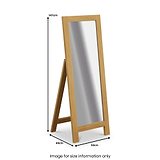 Chiswick Pine Cheval Mirror from Roseland Furniture