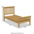 Chiswick Pine Bed Frame Single from Roseland Furniture