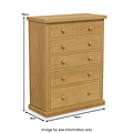 Chiswick Pine Large 2 Over 4 Drawer Chest from Roseland Furniture