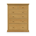 Chiswick Pine Large 2 Over 4 Drawer Chest from Roseland Furniture