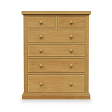 Chiswick Pine Large 2 Over 4 Drawer Chest from Roseland Furniture