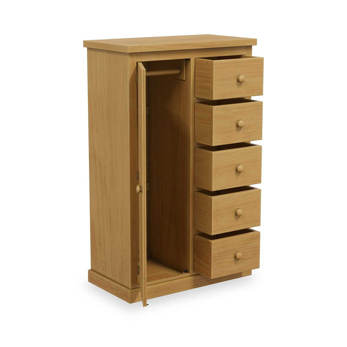 Chiswick Pine Combination Wardrobe from Roseland Furniture