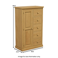 Chiswick Pine Combination Wardrobe from Roseland Furniture
