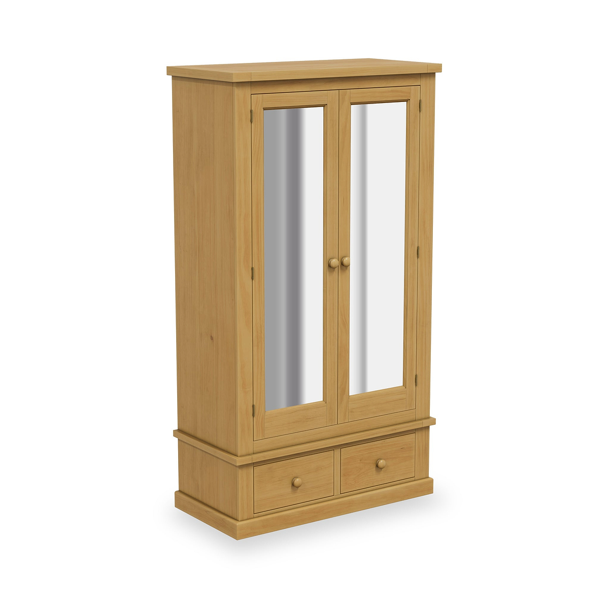 Chiswick Pine Double Wardrobe w Mirror from Roseland Furniture