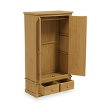 Chiswick Pine Double Wardrobe w Mirror from Roseland Furniture