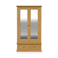 Chiswick Pine Double Wardrobe w Mirror from Roseland Furniture
