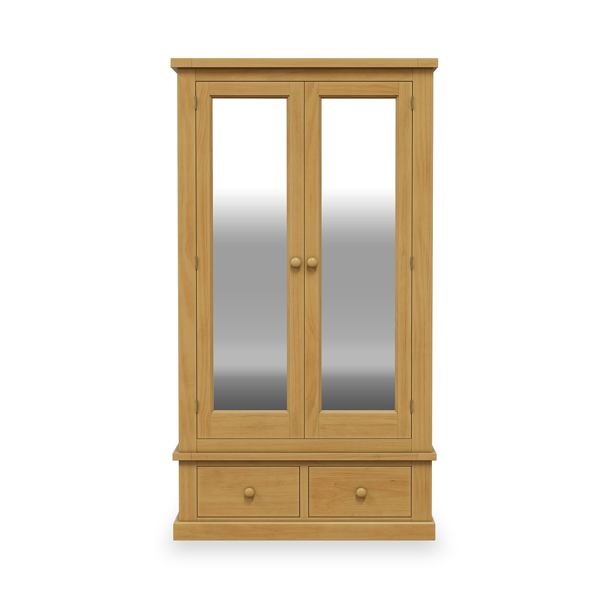 Chiswick Pine Double Wardrobe w Mirror from Roseland Furniture