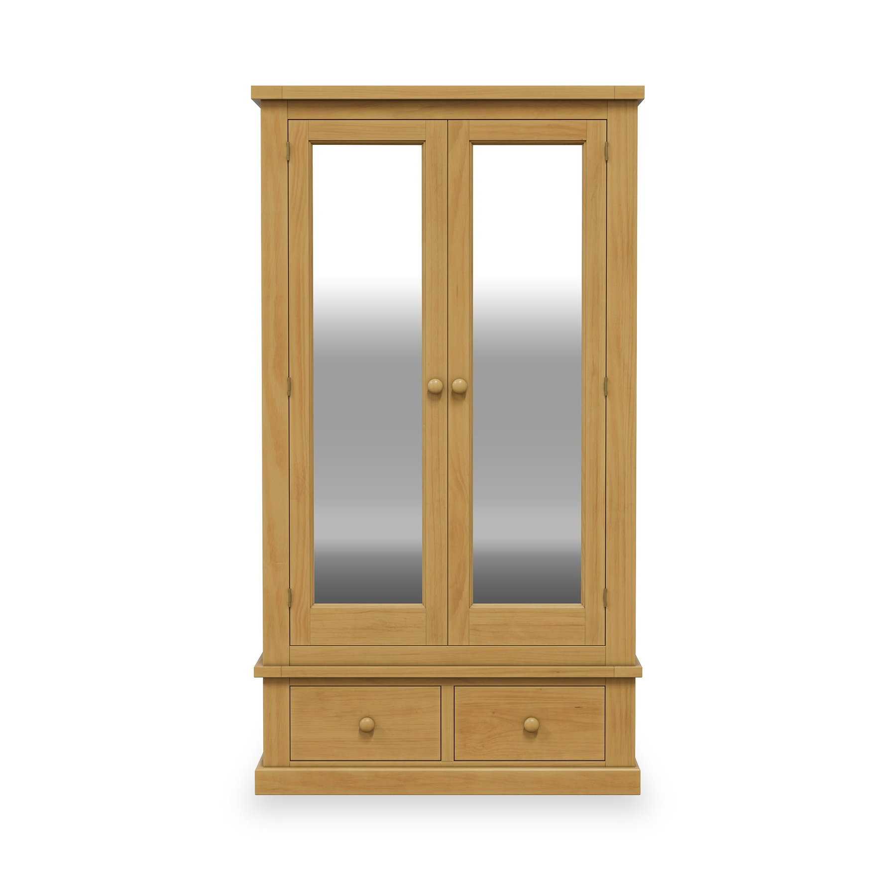 Chiswick Pine Double Wardrobe w Mirror from Roseland Furniture