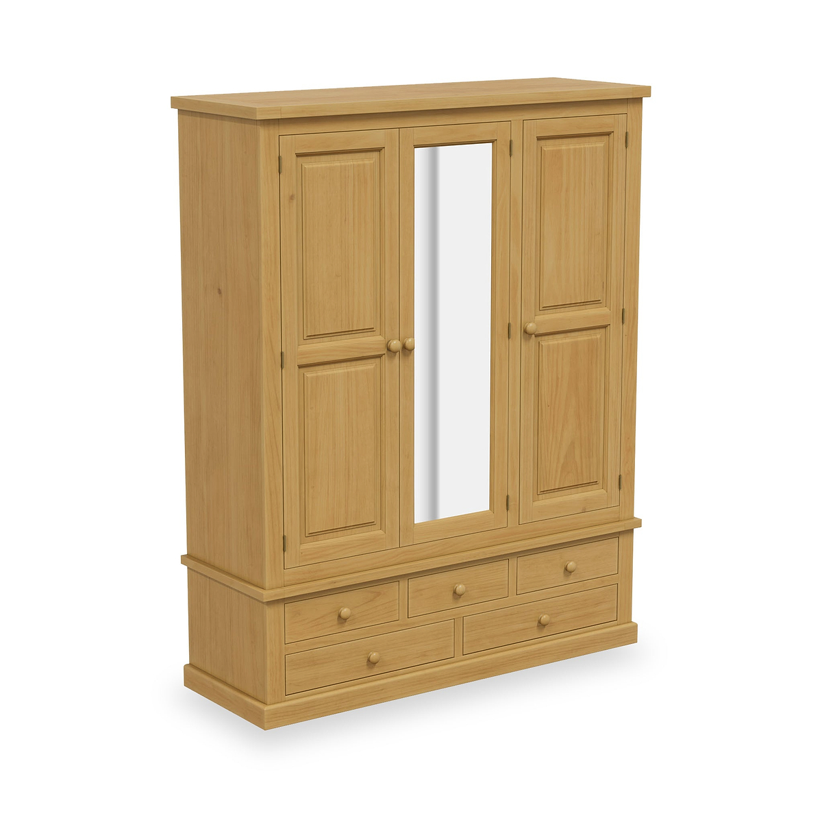 Chiswick Pine Triple Wardrobe w Mirror from Roseland Furniture