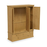 Chiswick Pine Triple Wardrobe w Mirror from Roseland Furniture