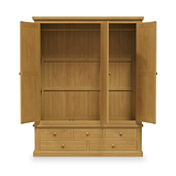 Chiswick Pine Triple Wardrobe w Mirror from Roseland Furniture
