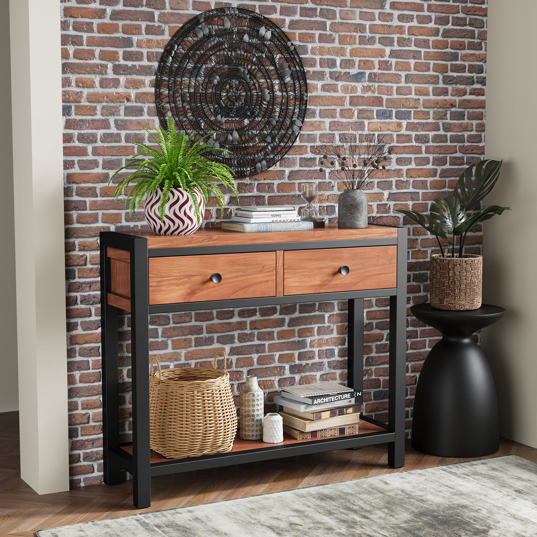 Dunstan Acacia Console Table from Roseland Furniture