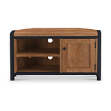 Dunstan Acacia Corner TV Unit from Roseland Furniture