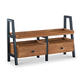 Dunstan Acacia 135cm TV Unit With Drawers from Roseland Furniture