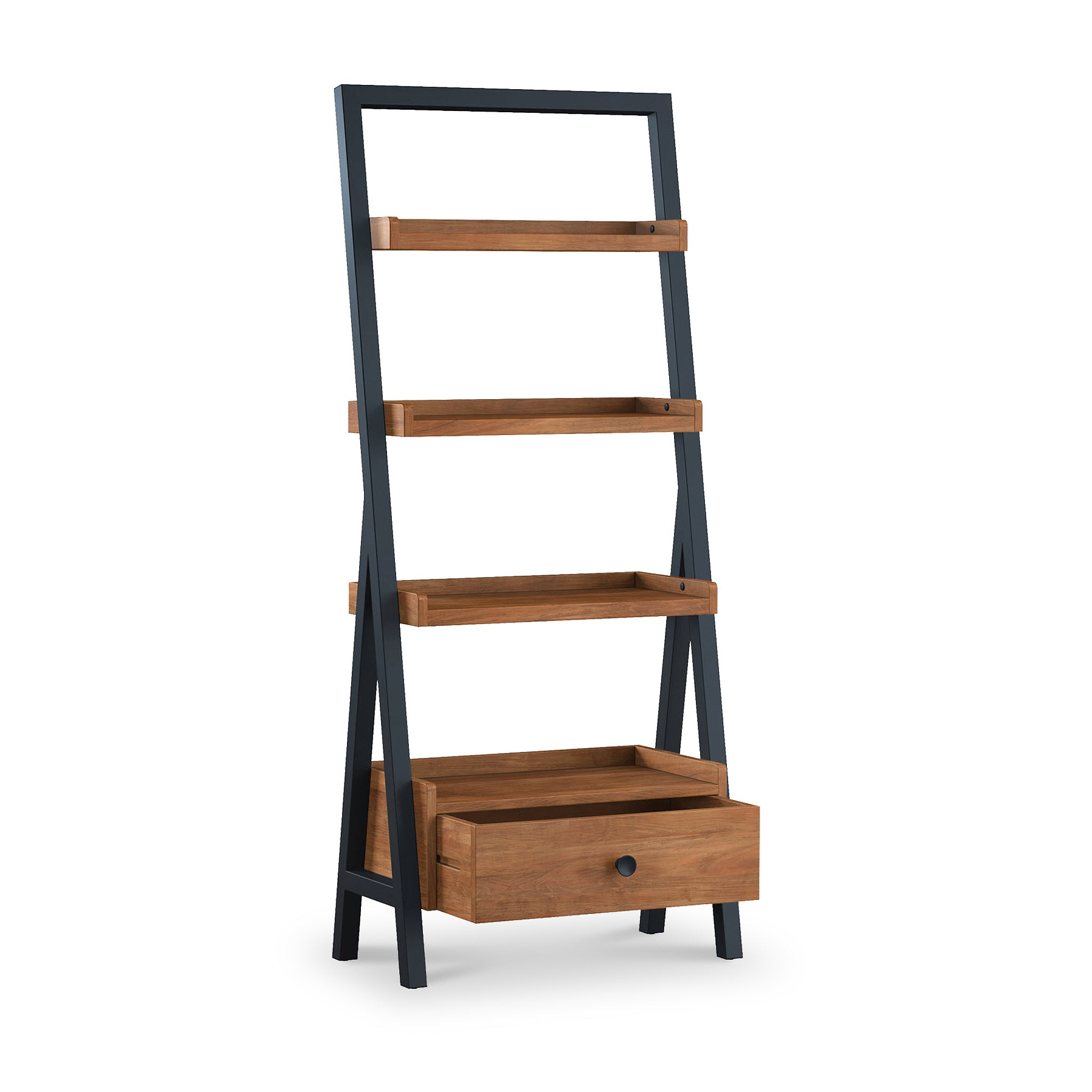 Dunstan Acacia Ladder Display Bookcase from Roseland Furniture