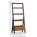 Dunstan Acacia Ladder Display Bookcase from Roseland Furniture