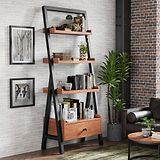 Dunstan Acacia Ladder Display Bookcase from Roseland Furniture