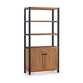 Dunstan Acacia Tall Display Bookcase from Roseland Furniture