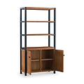 Dunstan Acacia Tall Display Bookcase from Roseland Furniture