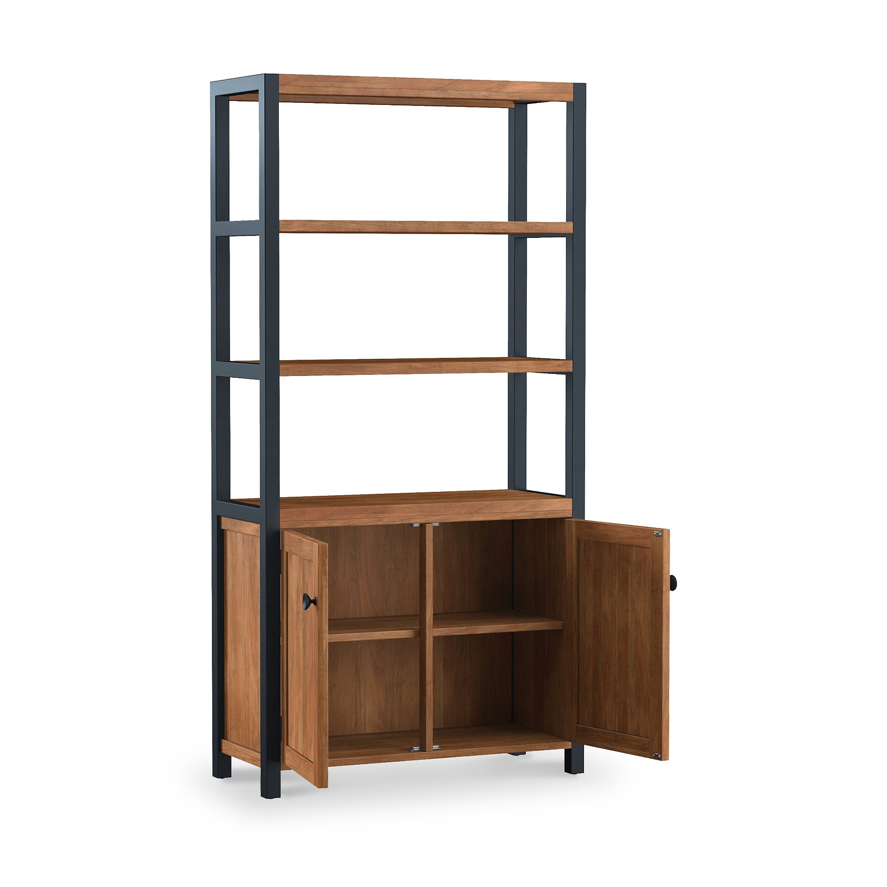 Dunstan Acacia Tall Display Bookcase from Roseland Furniture